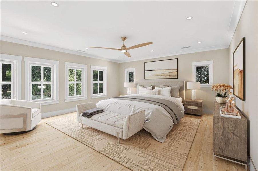 Furnished interior view inside a new home in , Atlanta (Image 7).
