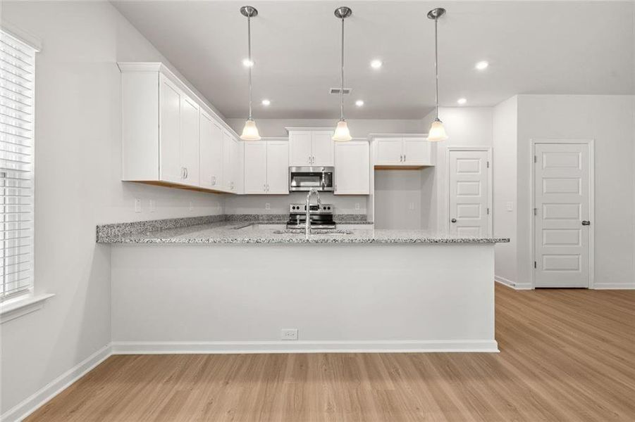 Furnished interior view inside a new home in The Andros, Dalton (Image 14).
