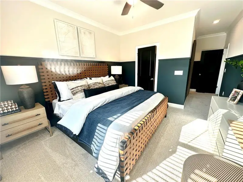 Furnished interior view inside a new home in Market Square at Sawnee Village, Cumming (Image 8).