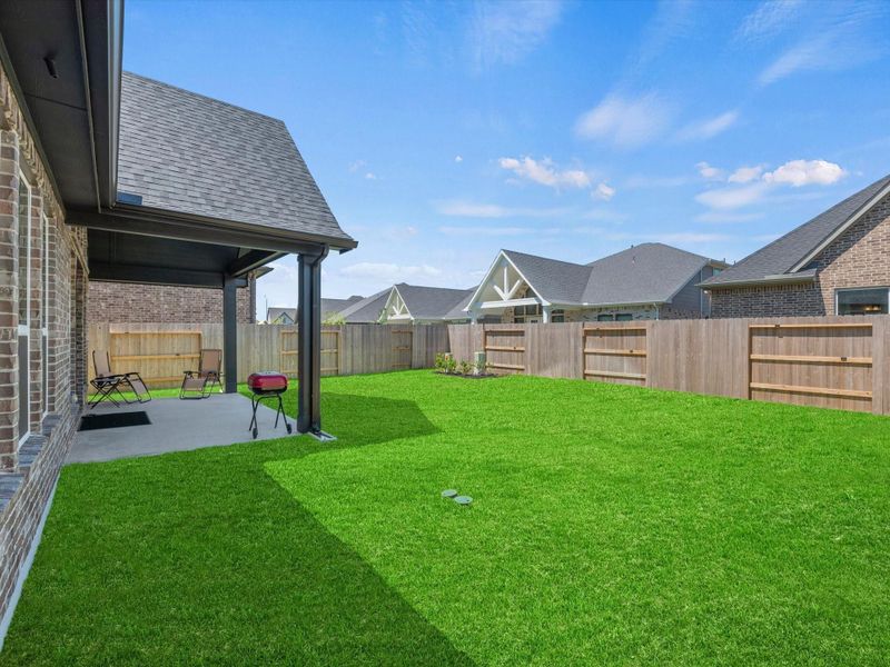 Look at how deep and wide this covered patio, is! Look at how deep and wide this covered patio, is!