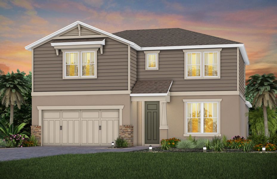 Exterior C1 with Stone Exterior C1 with Stone