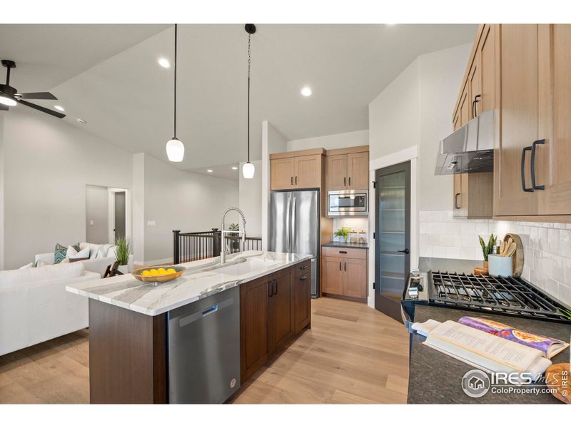 Open Concept with easy access to the living area