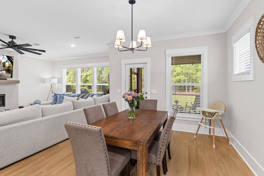 Furnished interior view inside a new home in , Johns Island (Image 8).
