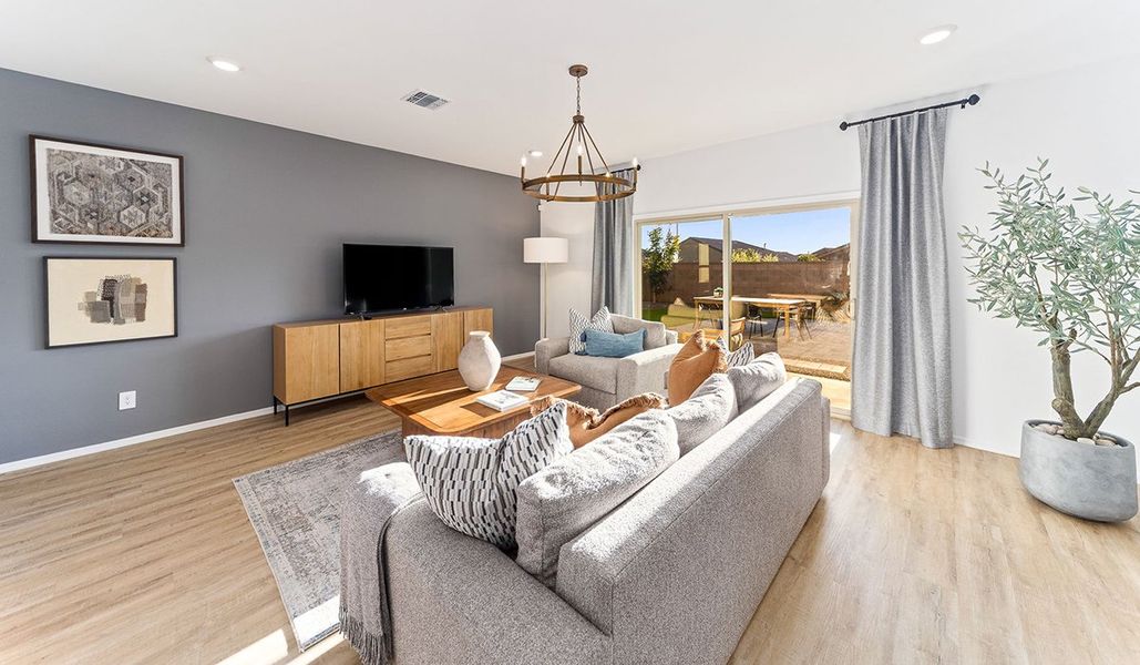 Furnished interior view inside a new home in Saguaro Bloom, Marana (Image 12). Furnished interior view inside a new home in Saguaro Bloom, Marana (Image 12).