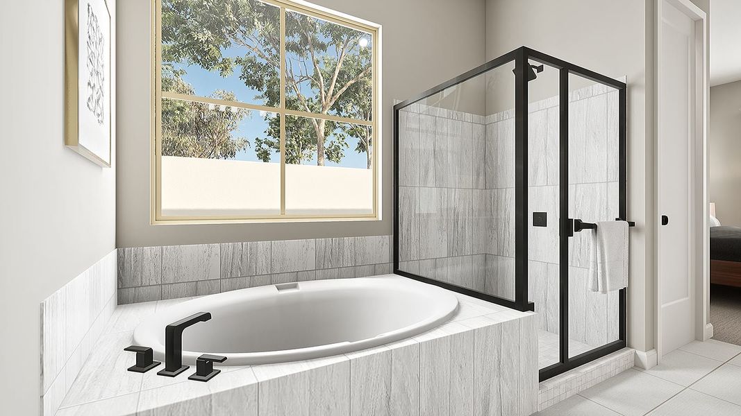 Furnished interior view inside a new home in Arietta at Soleo, San Tan Valley (Image 10).