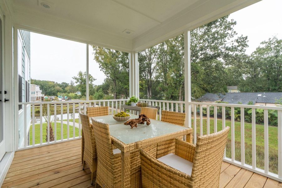 Exterior details and patio area of a home in Waterloo Estates, Johns Island (Image 30).