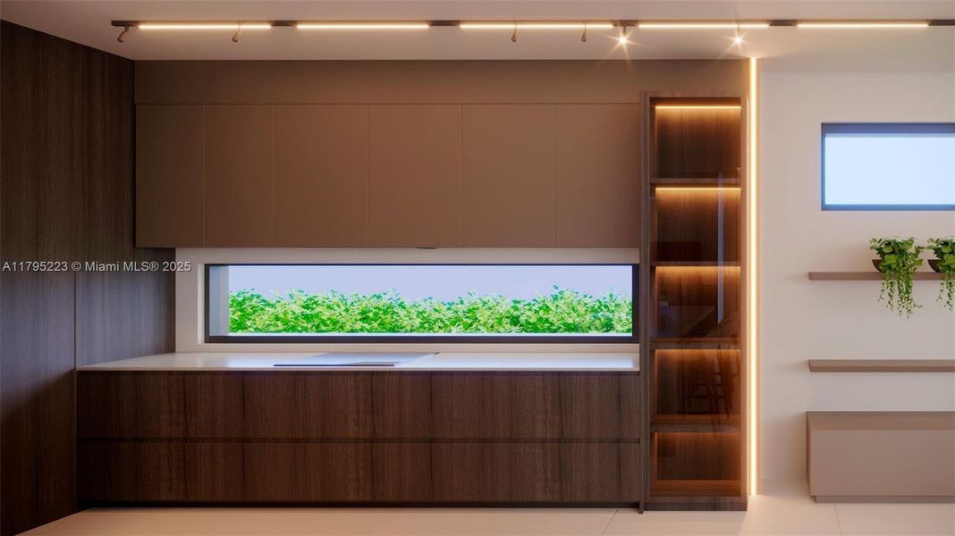 Furnished interior view inside a new home in , Miami (Image 15). Furnished interior view inside a new home in , Miami (Image 15).