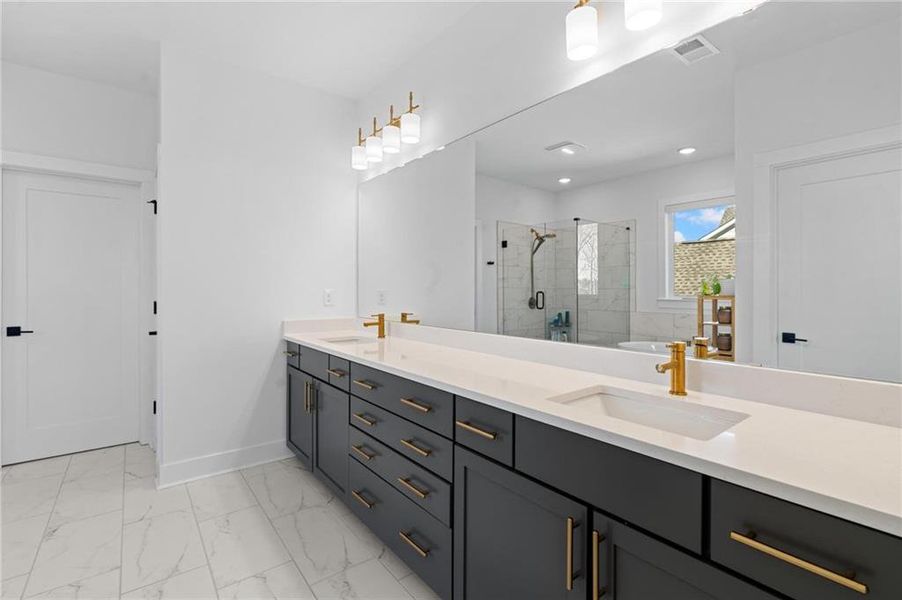 Furnished interior view inside a new home in , Marietta (Image 41).