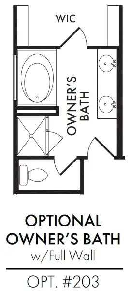 Master Bath – Tub Shower Full Wall