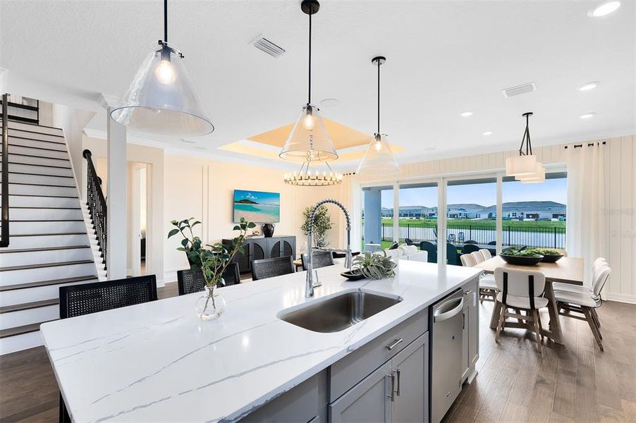 Furnished interior view inside a new home in The Landings at Live Oak Lake, St. Cloud (Image 16).