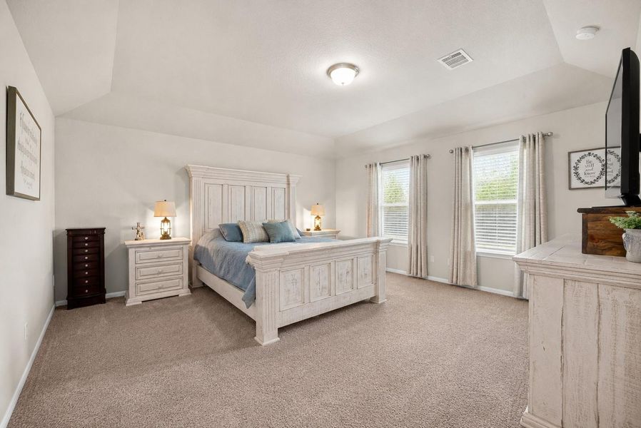 Furnished interior view inside a new home in Sweetgrass Village, Crosby (Image 13).
