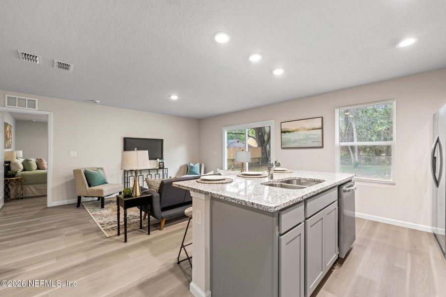 Furnished interior view inside a new home in , Jacksonville (Image 11).