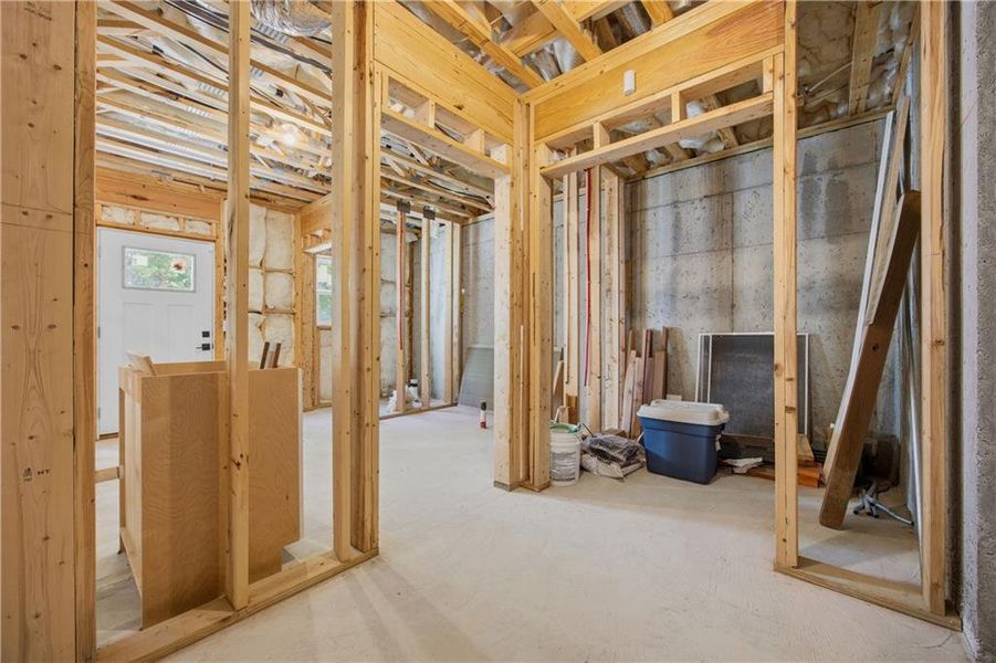 In-progress construction of a new home in , Sugar Hill, GA (Image 71).