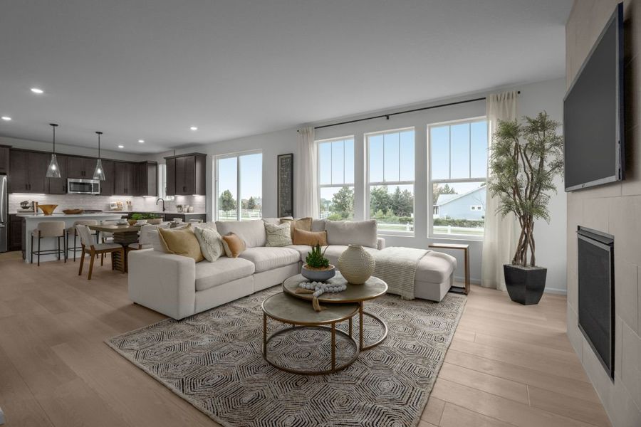 Representative furnished interior of a home built from the Plan 2651 Modeled by KB Home in Murphy Creek Reserve, Aurora (Image 6).