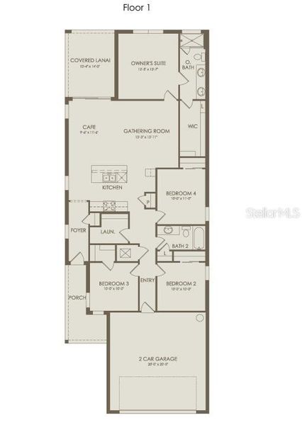 2D floor plan layout of this home in Reagan Landing, Bradenton, FL (Image 4). 2D floor plan layout of this home in Reagan Landing, Bradenton, FL (Image 4).