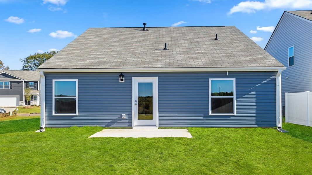 Exterior details and patio area of a home in Harper Ridge, Roebuck (Image 18). Exterior details and patio area of a home in Harper Ridge, Roebuck (Image 18).