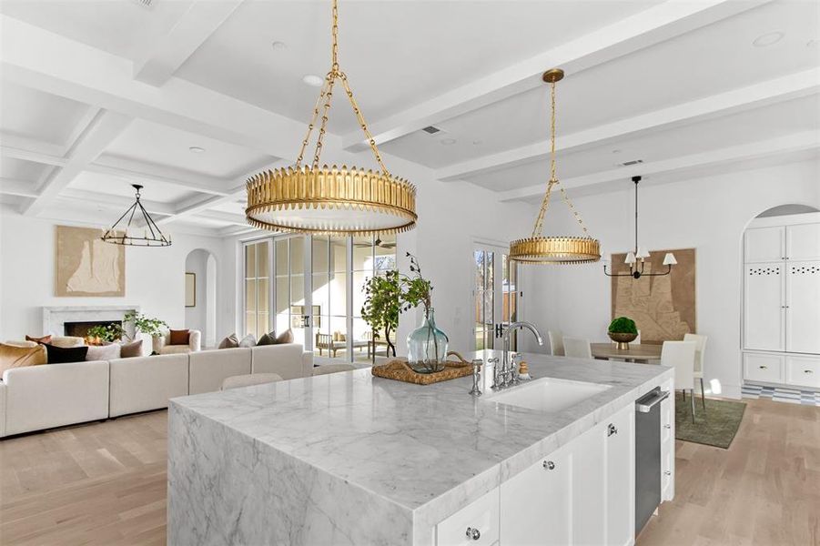 Furnished interior view inside a new home in , Dallas (Image 36).