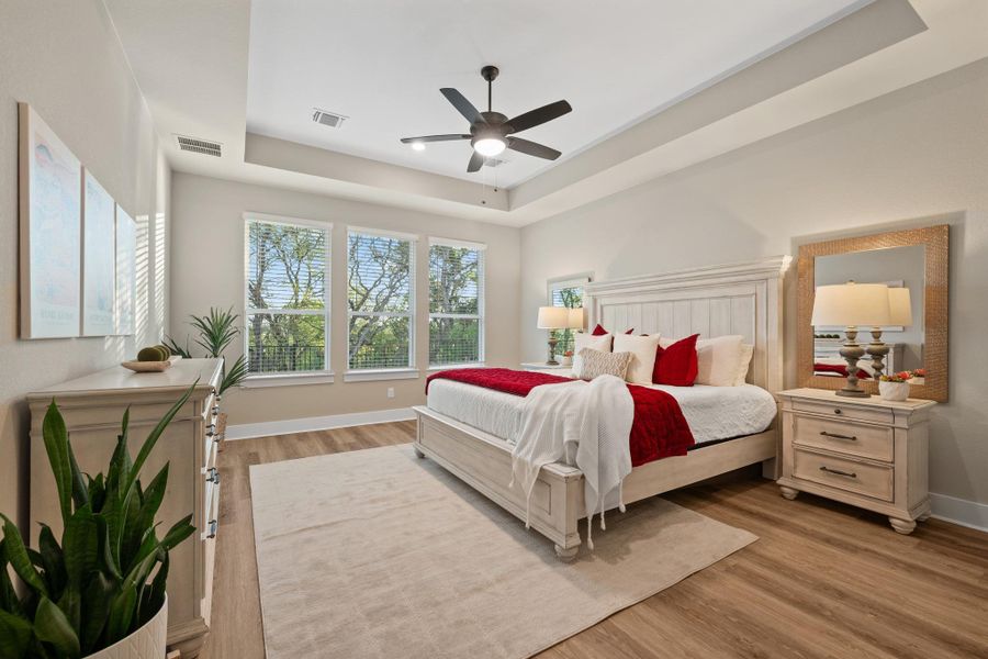 Furnished interior view inside a new home in Bryson, Leander (Image 34). Furnished interior view inside a new home in Bryson, Leander (Image 34).