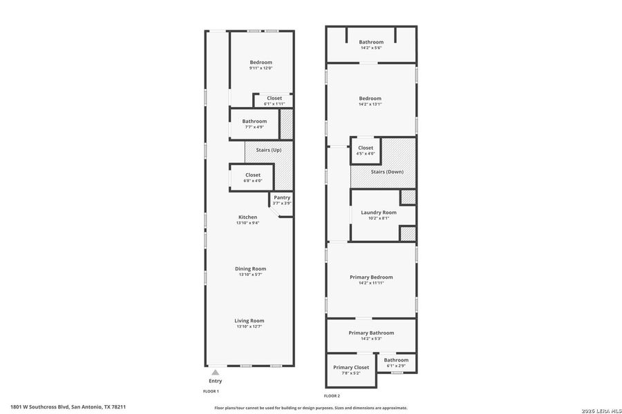2D floor plan layout of this home in , San Antonio, TX (Image 6).