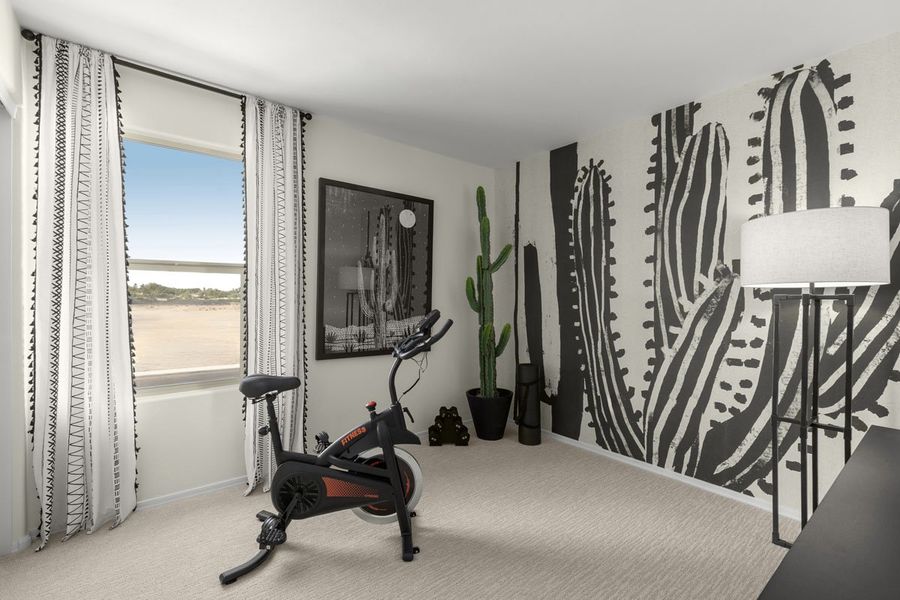 Representative furnished interior of a home built from the 1442 by KB Home in Enclaves at Tumamoc, Tucson (Image 14).