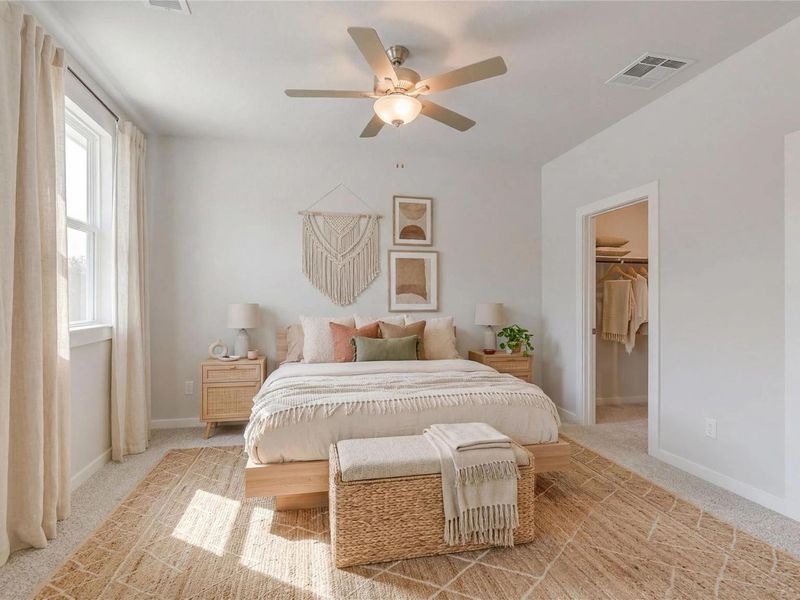 Furnished interior view inside a new home in Spring Branch Crossing, Conroe (Image 8).