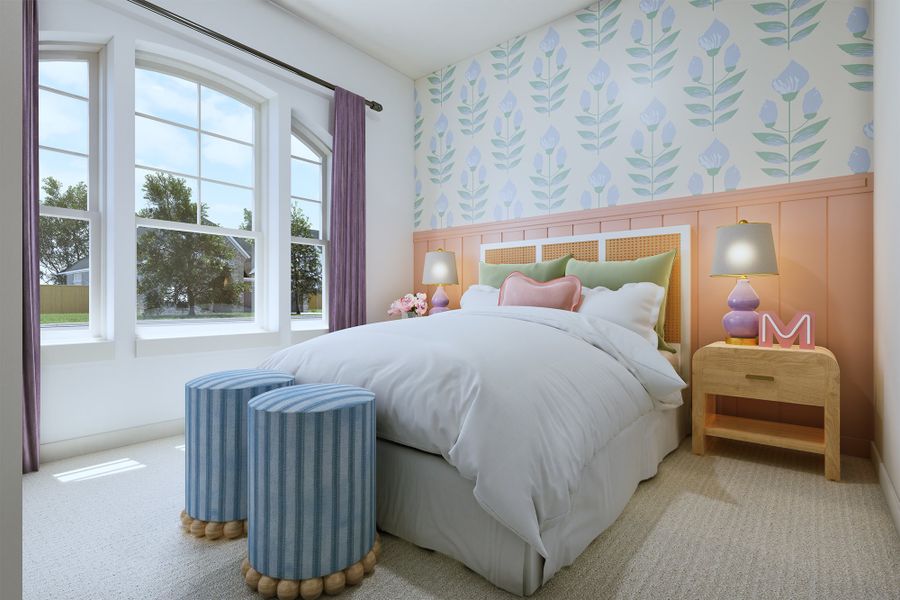 Representative furnished interior of a home built from the The Tulip by David Weekley Homes in Mantua Point Classics, Van Alstyne (Image 4).