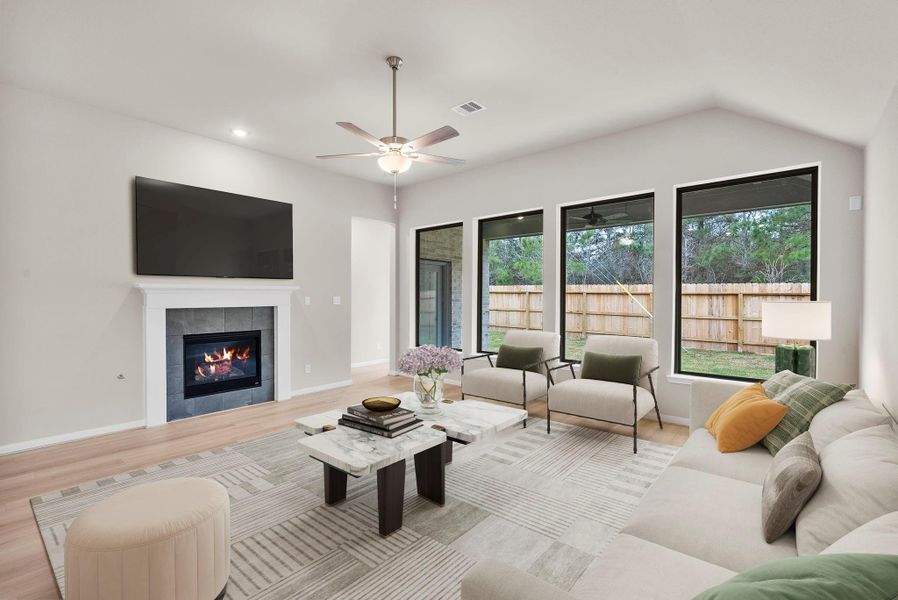 Furnished interior view inside a new home in Escondido, Magnolia (Image 9).