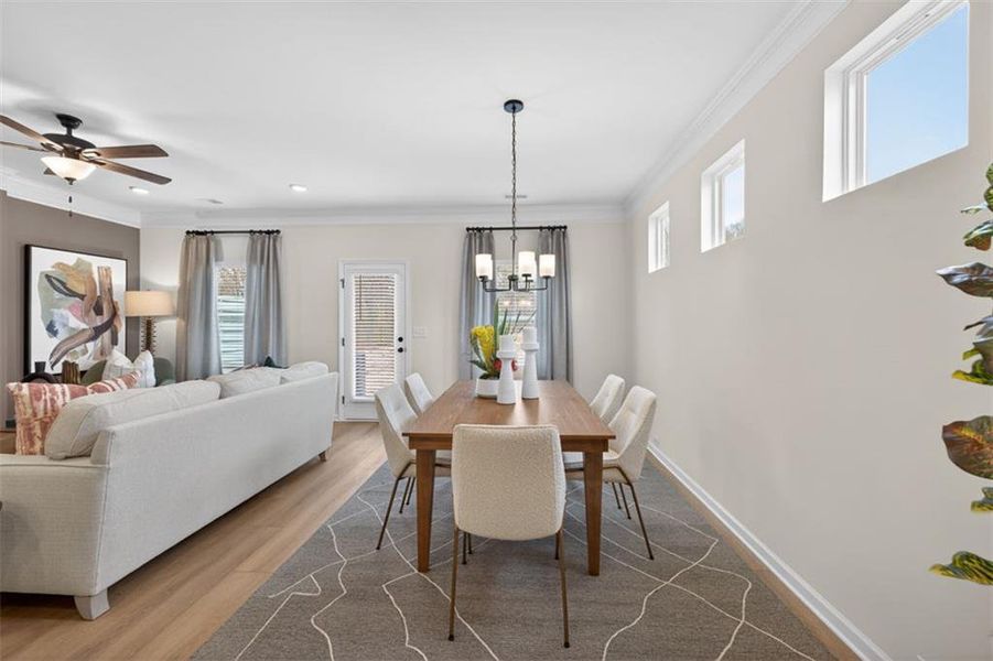 Furnished interior view inside a new home in Fuller Station, Loganville (Image 20).