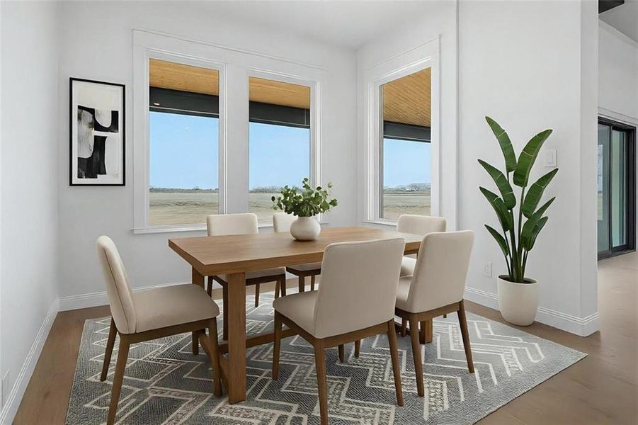 Furnished interior view inside a new home in , Godley (Image 28).