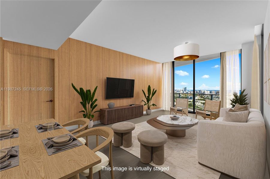 Living Room Virtually Staged Living Room Virtually Staged