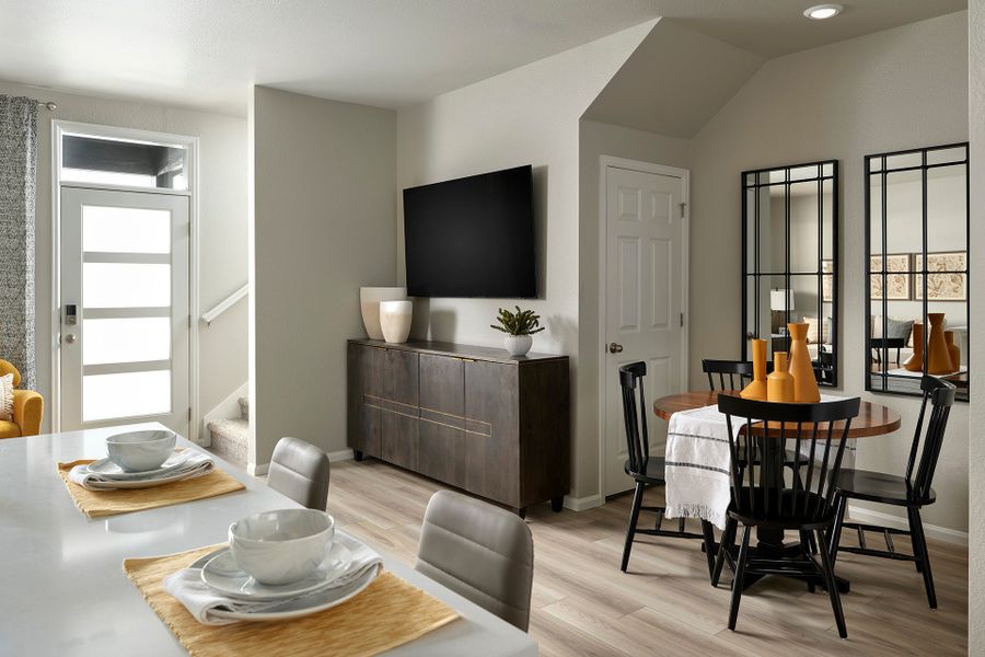 The Willow floorplan modeled at Horizon Uptown.