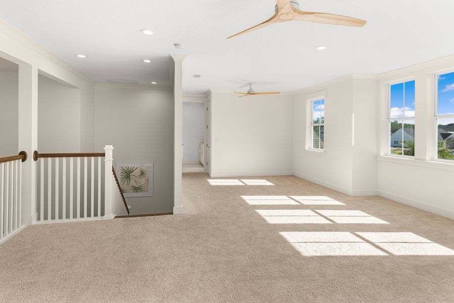 Representative unfurnished interior of a home built from the Seaside by Riverside Homes in Hidden Creek at SilverLeaf, St. Augustine (Image 25). Representative unfurnished interior of a home built from the Seaside by Riverside Homes in Hidden Creek at SilverLeaf, St. Augustine (Image 25).