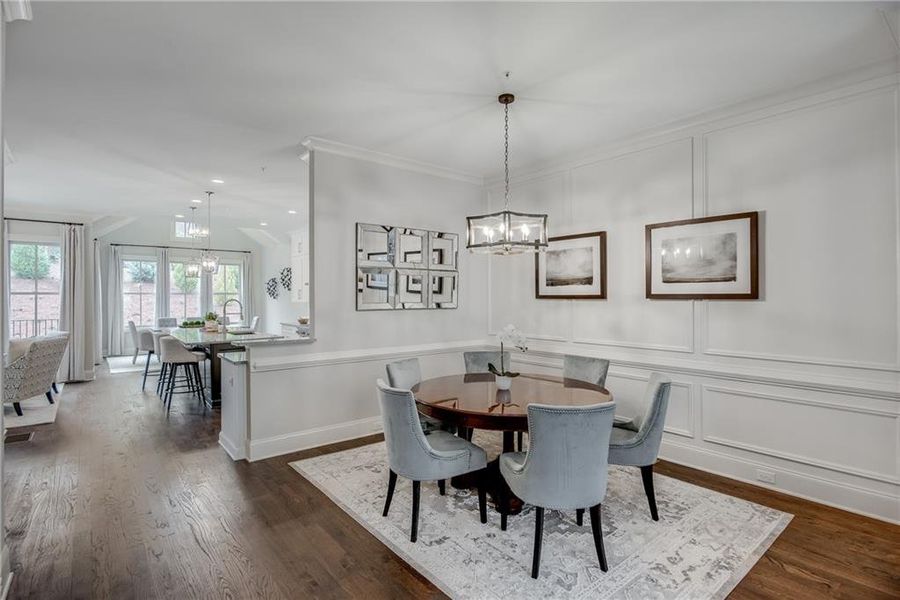 Furnished interior view inside a new home in Laurel View, Suwanee (Image 50).