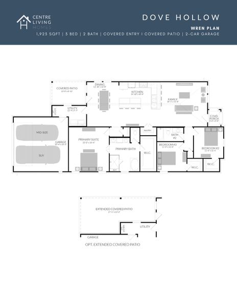 2D floor plan layout of this home in Dove Hollow, Waxahachie, TX (Image 4). 2D floor plan layout of this home in Dove Hollow, Waxahachie, TX (Image 4).