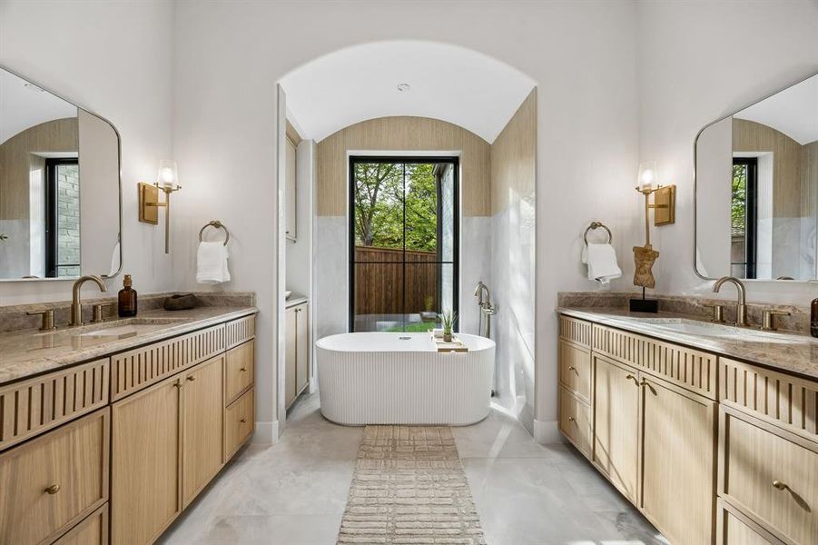 Furnished interior view inside a new home in , Dallas (Image 18).