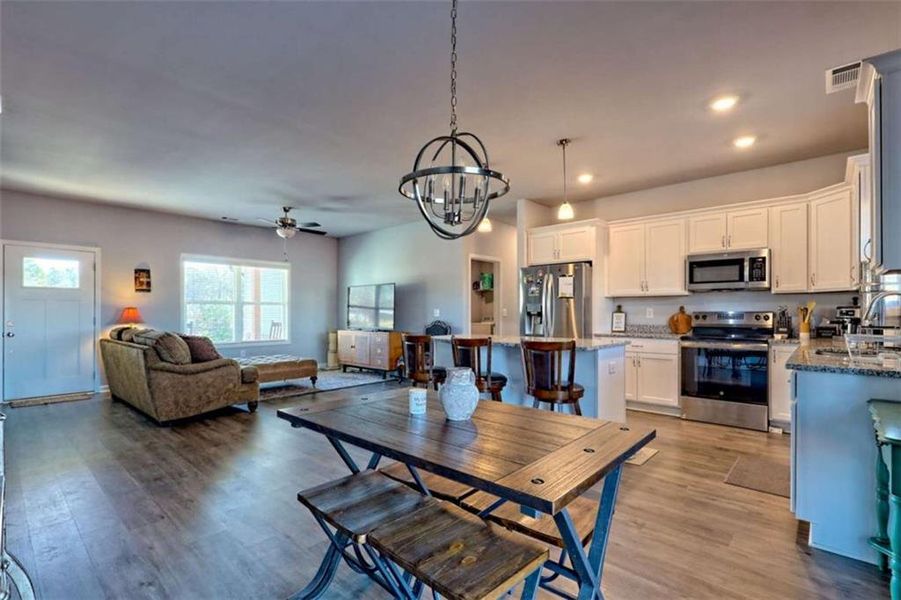Furnished interior view inside a new home in , Eastanollee (Image 50).