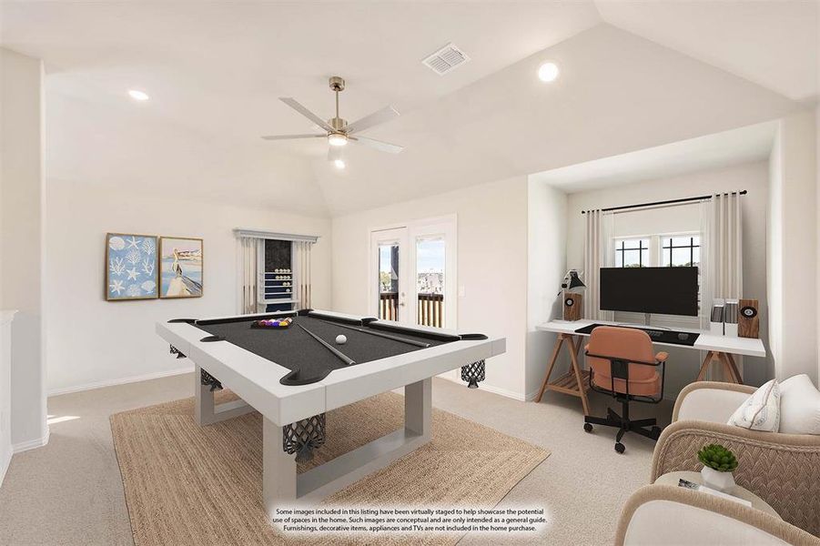 Furnished interior view inside a new home in Sunset Ridge, Alvarado (Image 7).