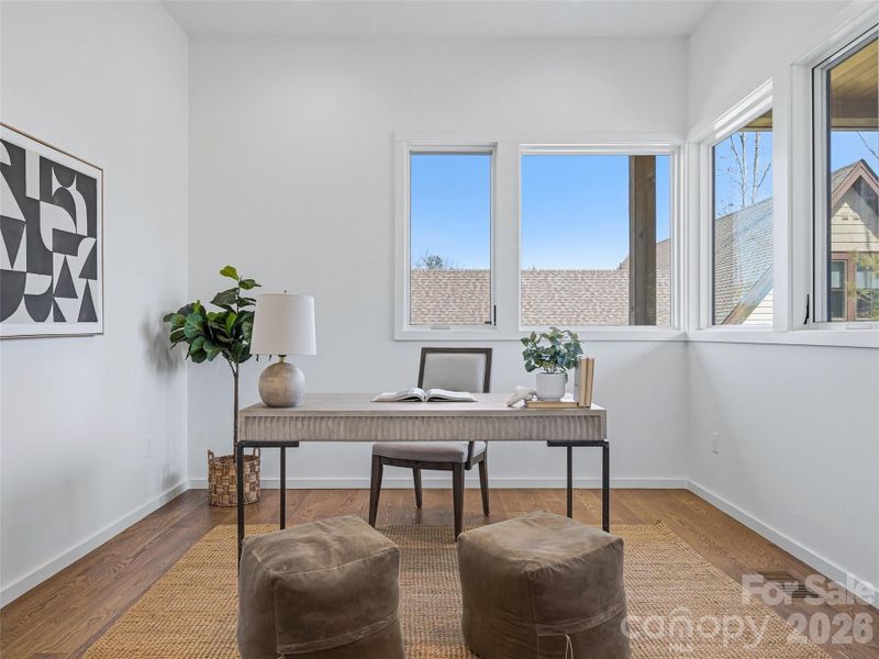Furnished interior view inside a new home in , Asheville (Image 37).