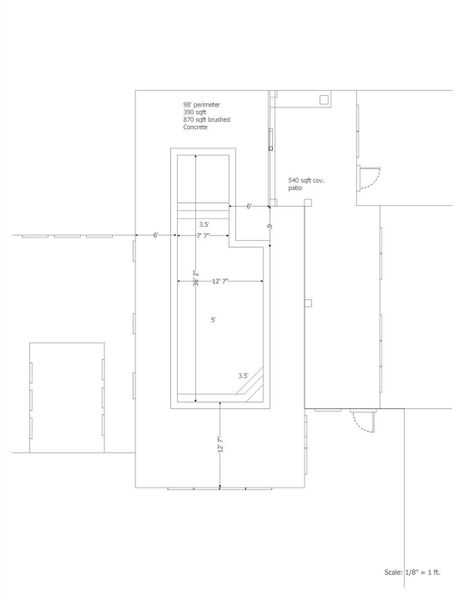 2D floor plan layout of this home in Bridgeland, Cypress, TX (Image 4).