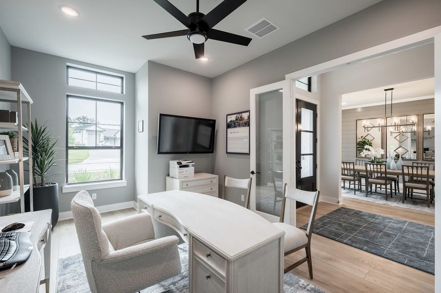 Representative furnished interior of a home built from the Meritage by Tri Pointe Homes in Legacy Grove, Montgomery (Image 13).