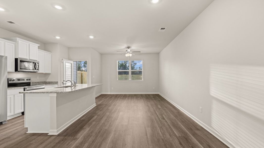Furnished interior view inside a new home in Laurel Park Townhomes, Hephzibah (Image 9). Furnished interior view inside a new home in Laurel Park Townhomes, Hephzibah (Image 9).