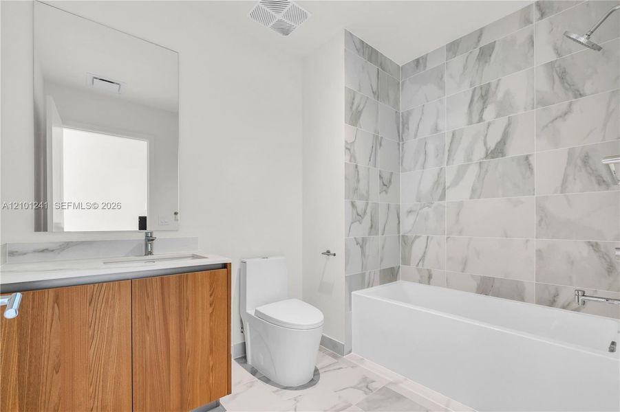 Furnished interior view inside a new home in , Miami (Image 15). Furnished interior view inside a new home in , Miami (Image 15).