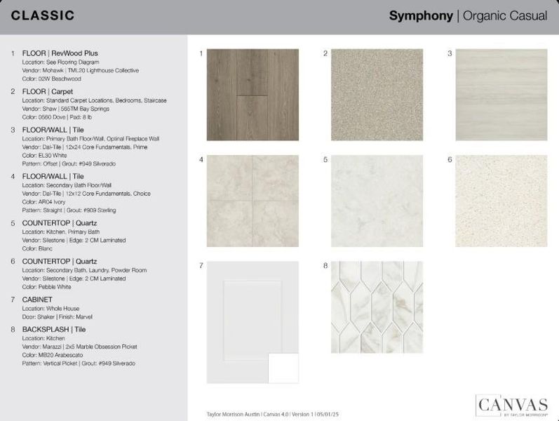 5233 Brunelli Pass design selections! This home is currently under construction and selections are subject to change.