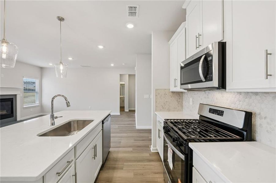 Furnished interior view inside a new home in Parkside at Grayson, Grayson (Image 16).