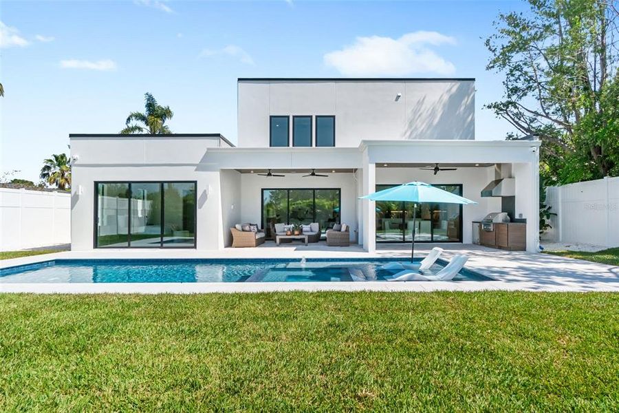 Front exterior of a new home in , Sarasota, FL, highlighting curb appeal (Image 2).
