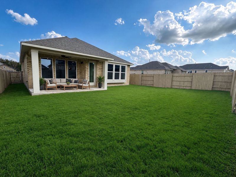 Exterior details and patio area of a home in The Colony, Bastrop (Image 3). Exterior details and patio area of a home in The Colony, Bastrop (Image 3).