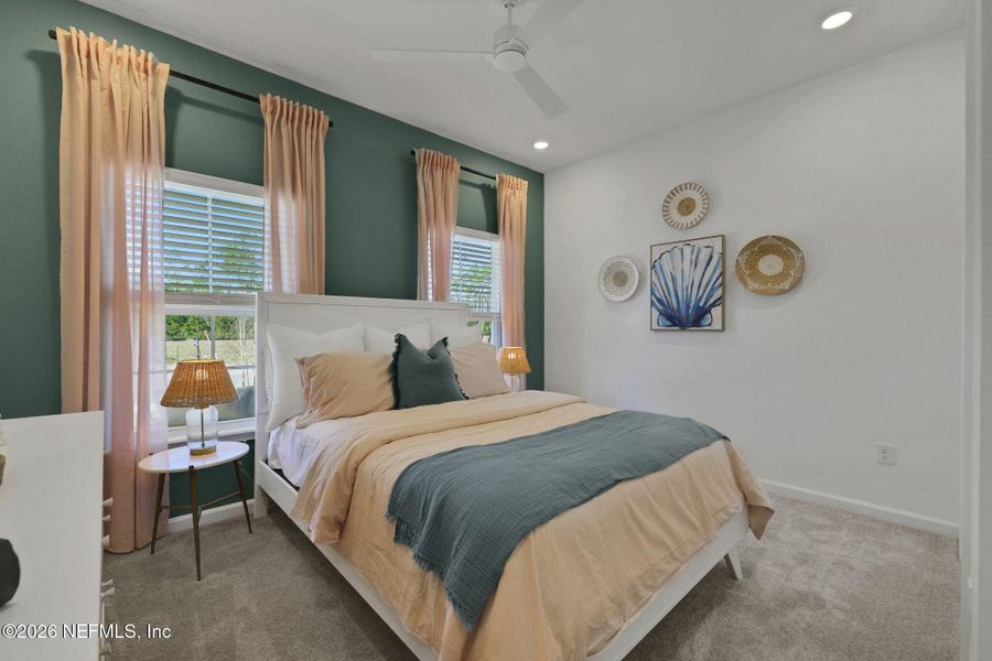 Furnished interior view inside a new home in Seminole Trace, Palm Coast (Image 48).