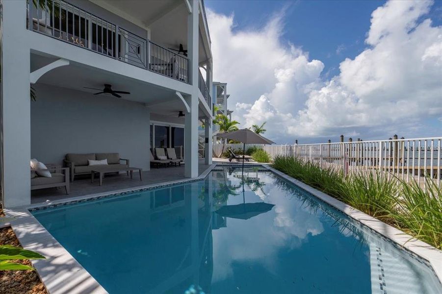 Exterior details and patio area of a home in , Marathon (Image 41). Exterior details and patio area of a home in , Marathon (Image 41).