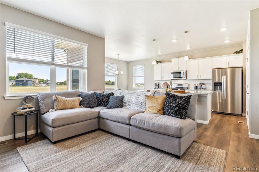 Furnished interior view inside a new home in Ridge at Johnstown, Johnstown (Image 15).