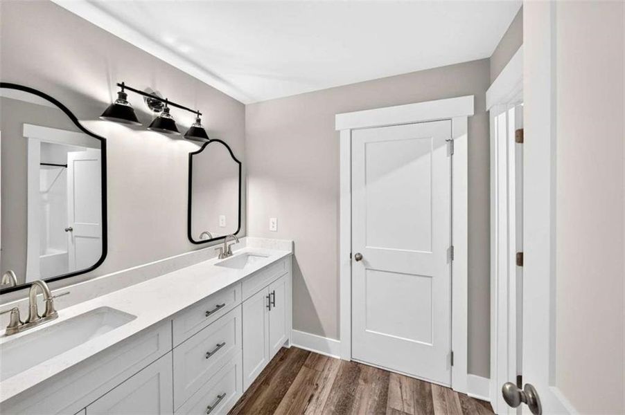 Furnished interior view inside a new home in , Hoschton (Image 16).